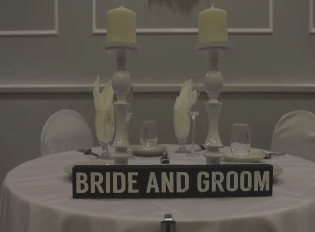 bride groom sign sweetheart table colonial country club